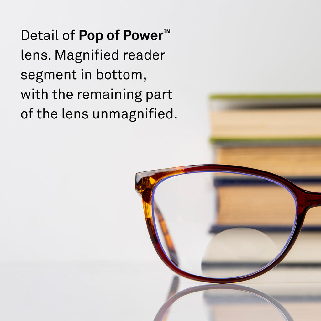 Elana Pop of Power™ Bifocal-Style Blue Light Readers